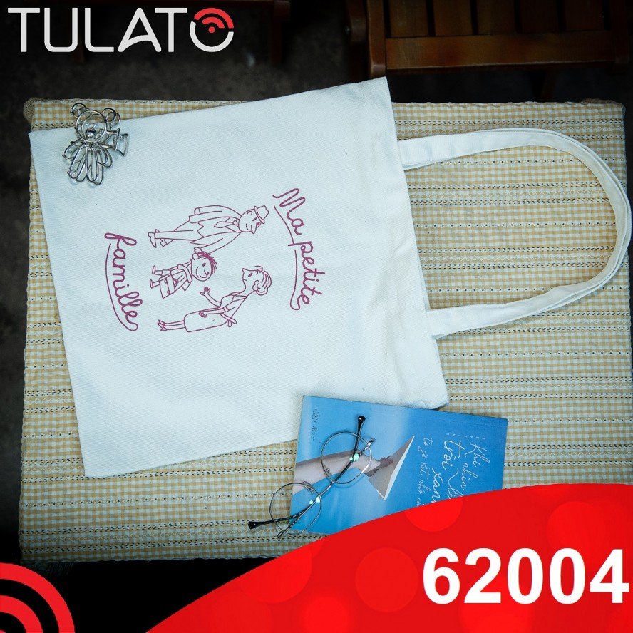 Túi tote canvas trắng 2