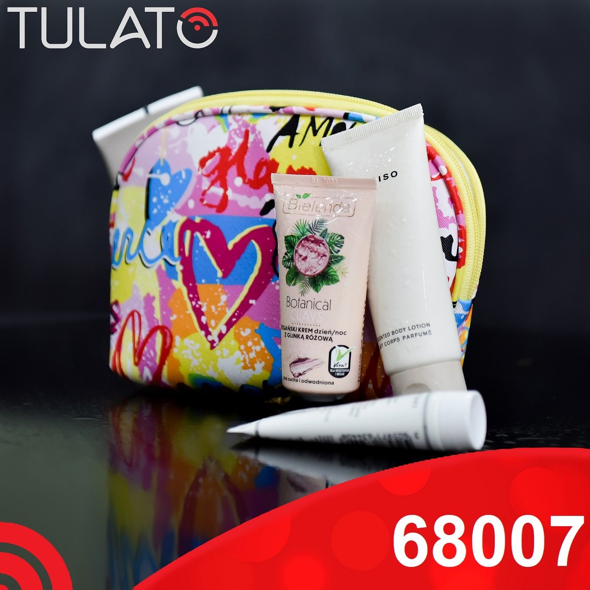 Túi mỹ phẩm - màu sặc sỡ